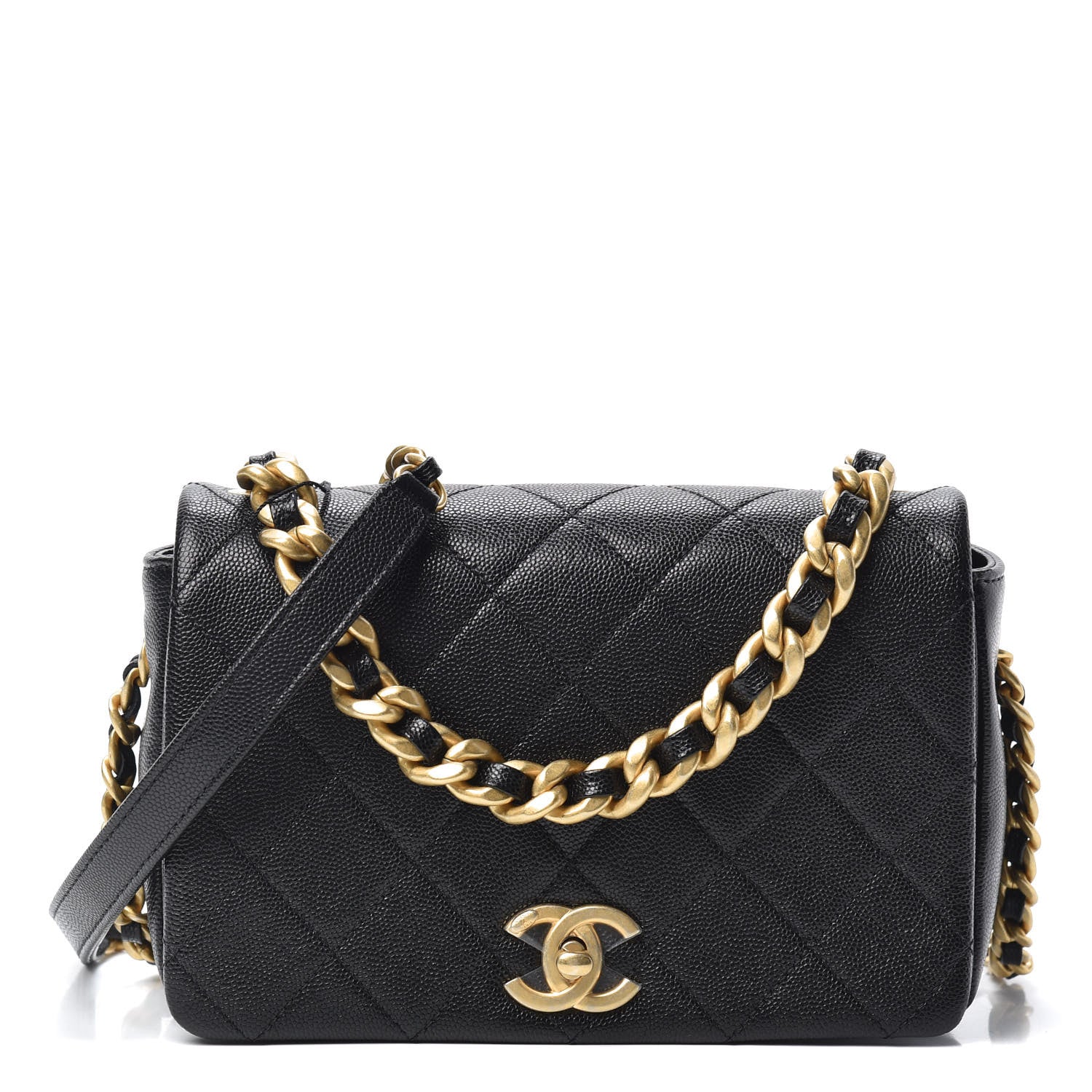 Chanel Caviar Quilted Small Fashion Therapy Flap Bag Black 1 of 10