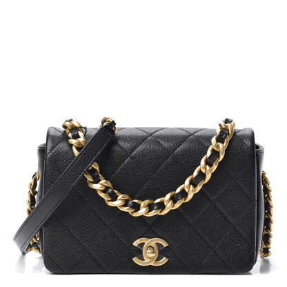 Chanel Caviar Quilted Small Fashion Therapy Flap Bag Black 1 of 10