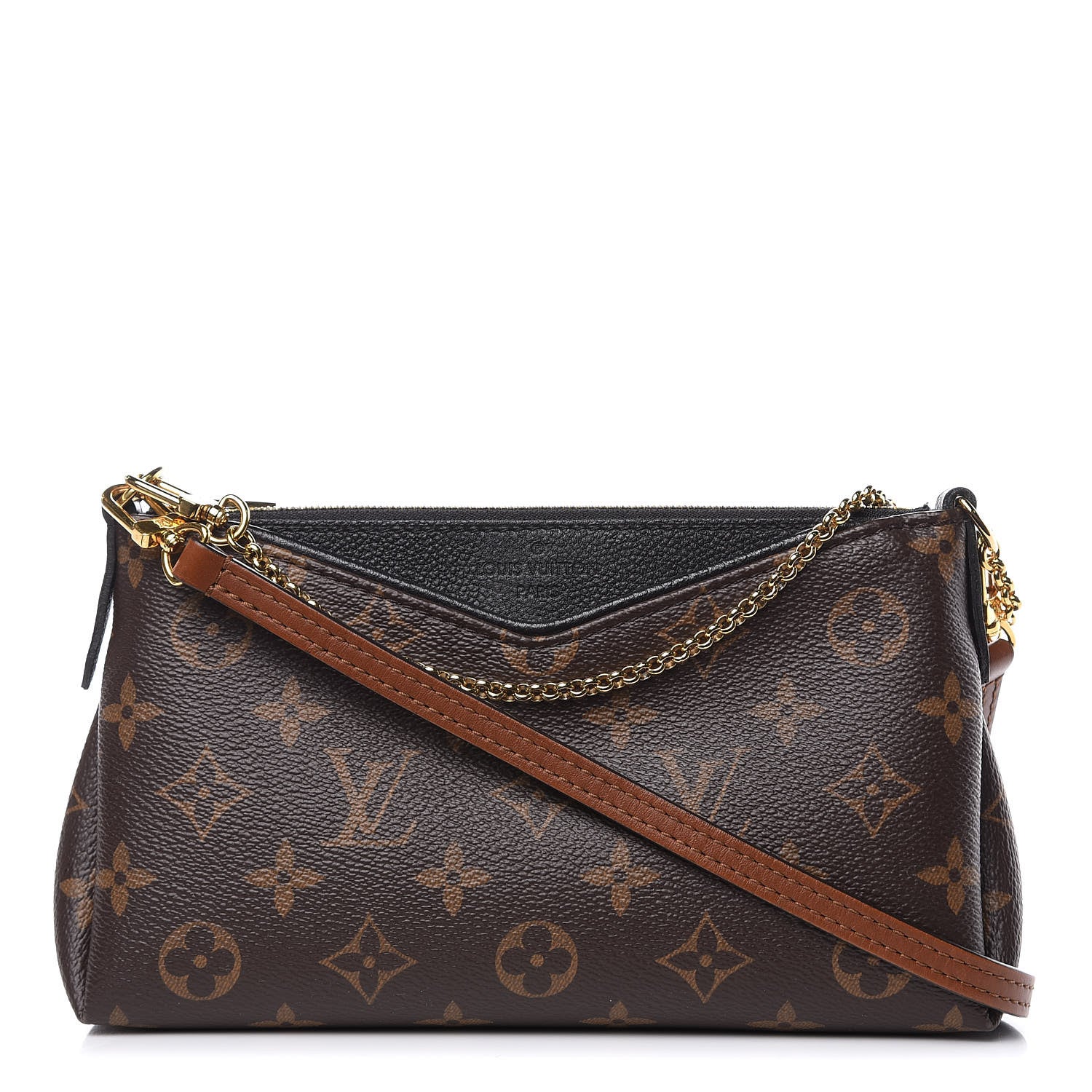 Louis Vuitton Monogram Pallas Clutch Black 1 of 13