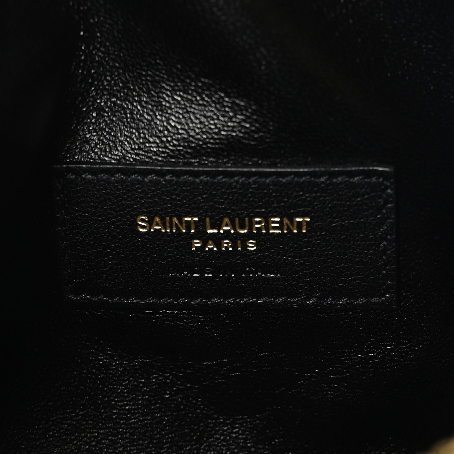 Lambskin Quilted Gaby Zipped Pouch Crema Soft