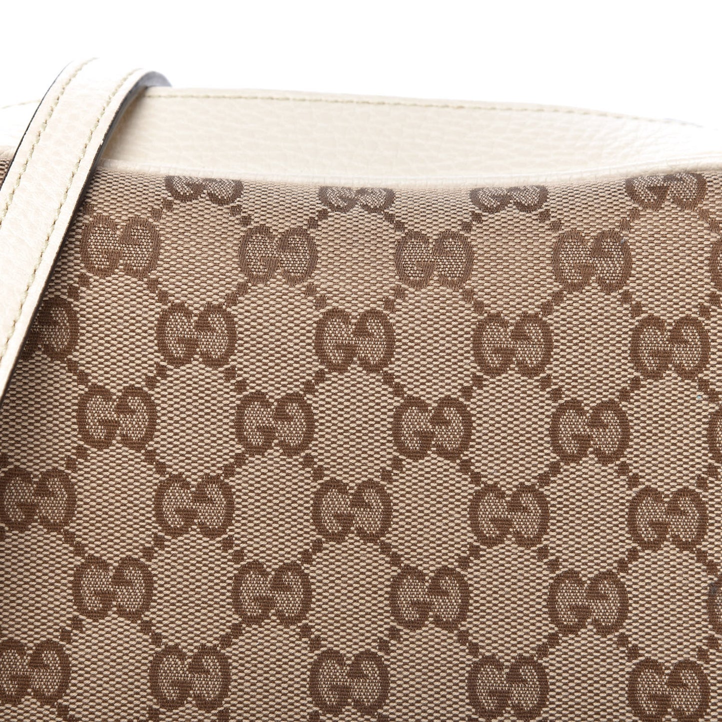 Monogram Dollar Calfskin Mini Bree Messenger Bag Beige Ebony Avoire