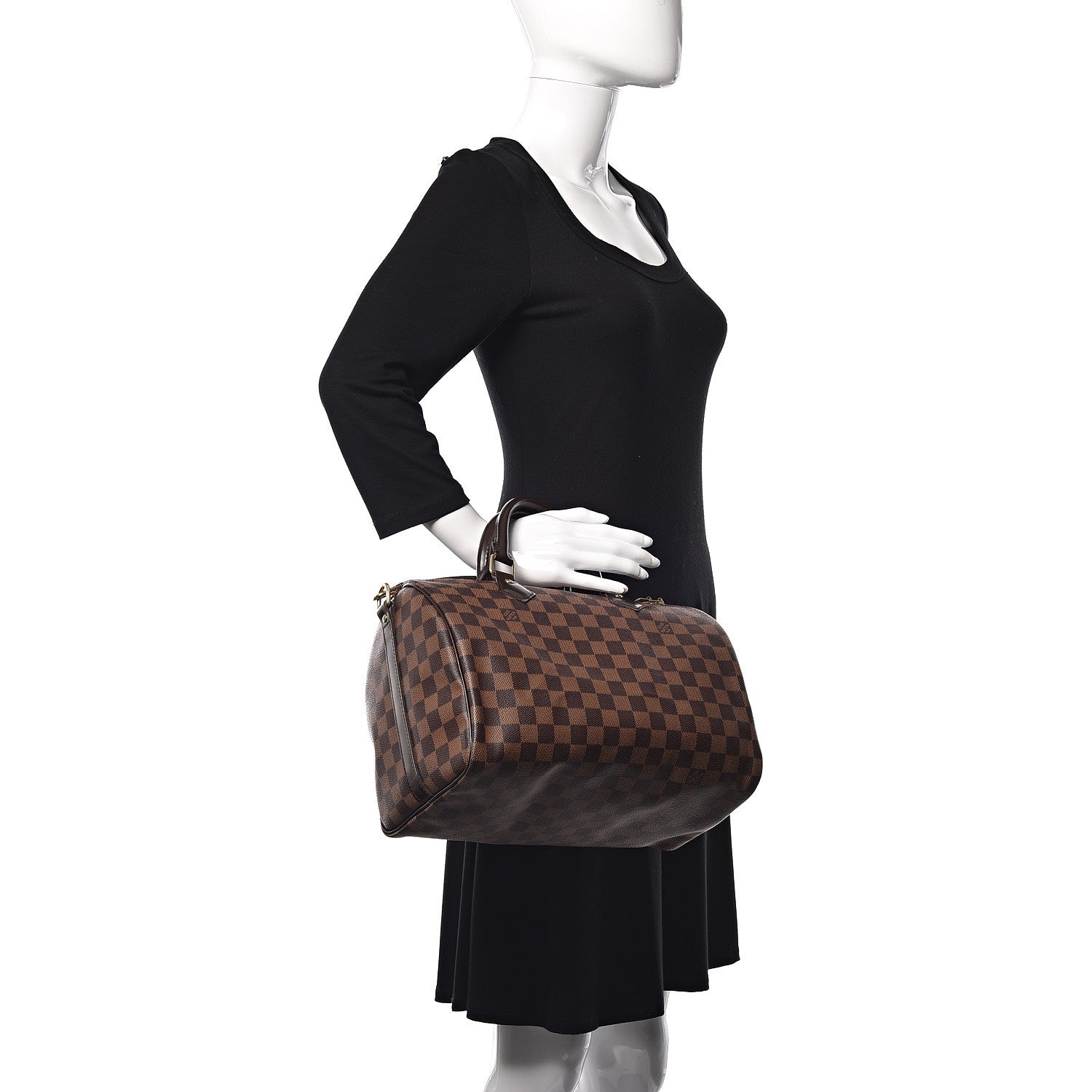 Louis Vuitton Damier Ebene Speedy Bandouliere 30 3 of 12