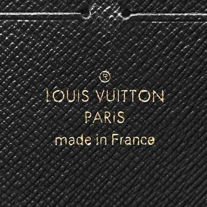 Louis Vuitton Calfskin Colored Monogram Zippy Wallet Blue Black 7 of 10