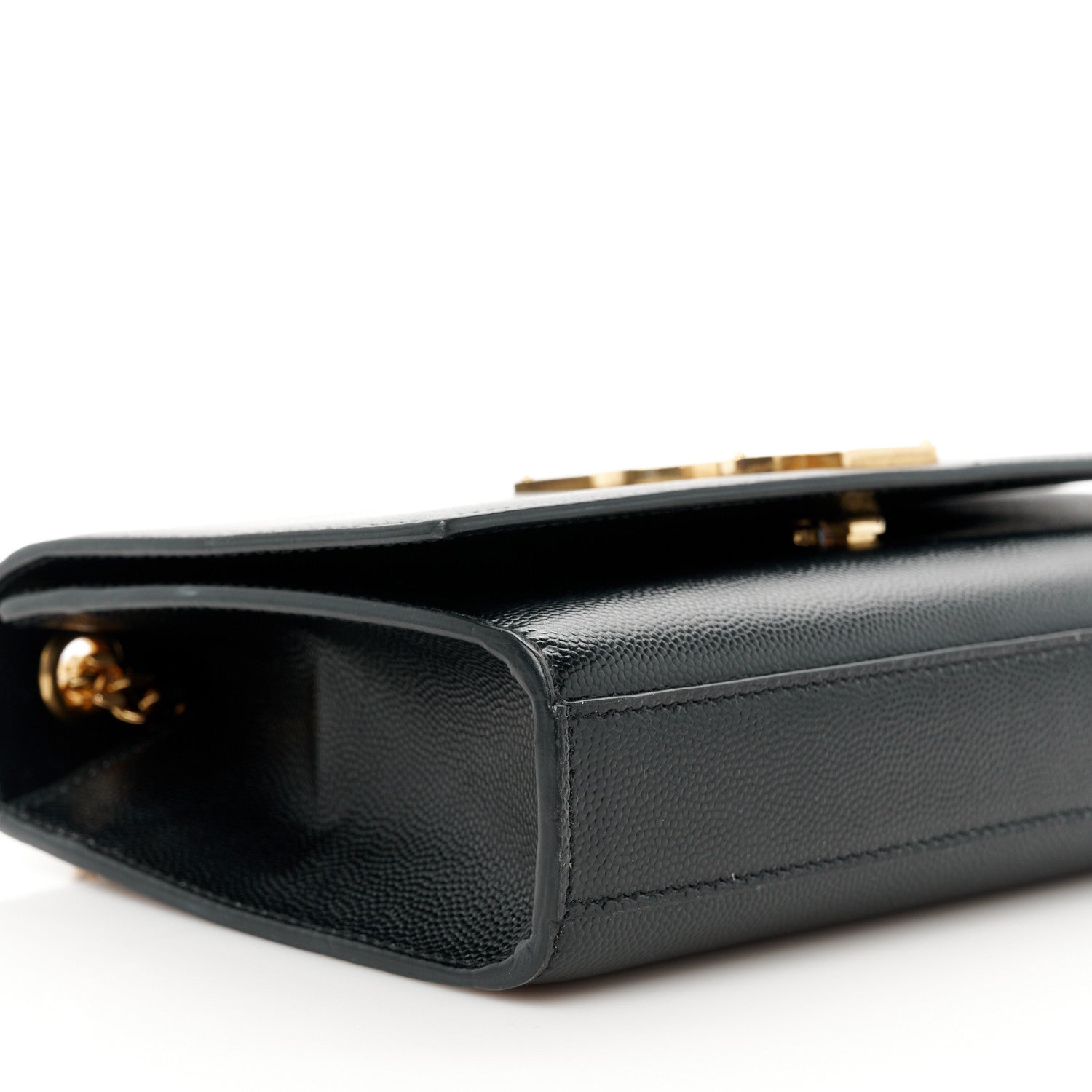 Saint Laurent Grain De Poudre Small Monogram Kate Satchel Black 9 of 10