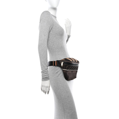 Fendi Vitello Century Maglia Pattern Mix Belt Bag Havana 2 of 10