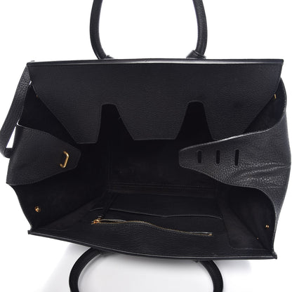 Celine Crisped Calfskin Small Tie Knot Tote Black 5 of 8