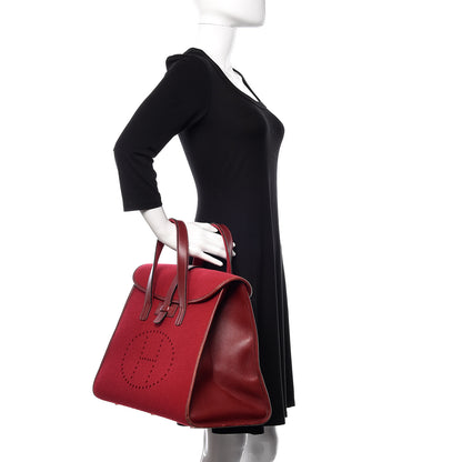 Hermes Felt Barenia Feu2Dou Rouge Vif Rouge H 2 of 12