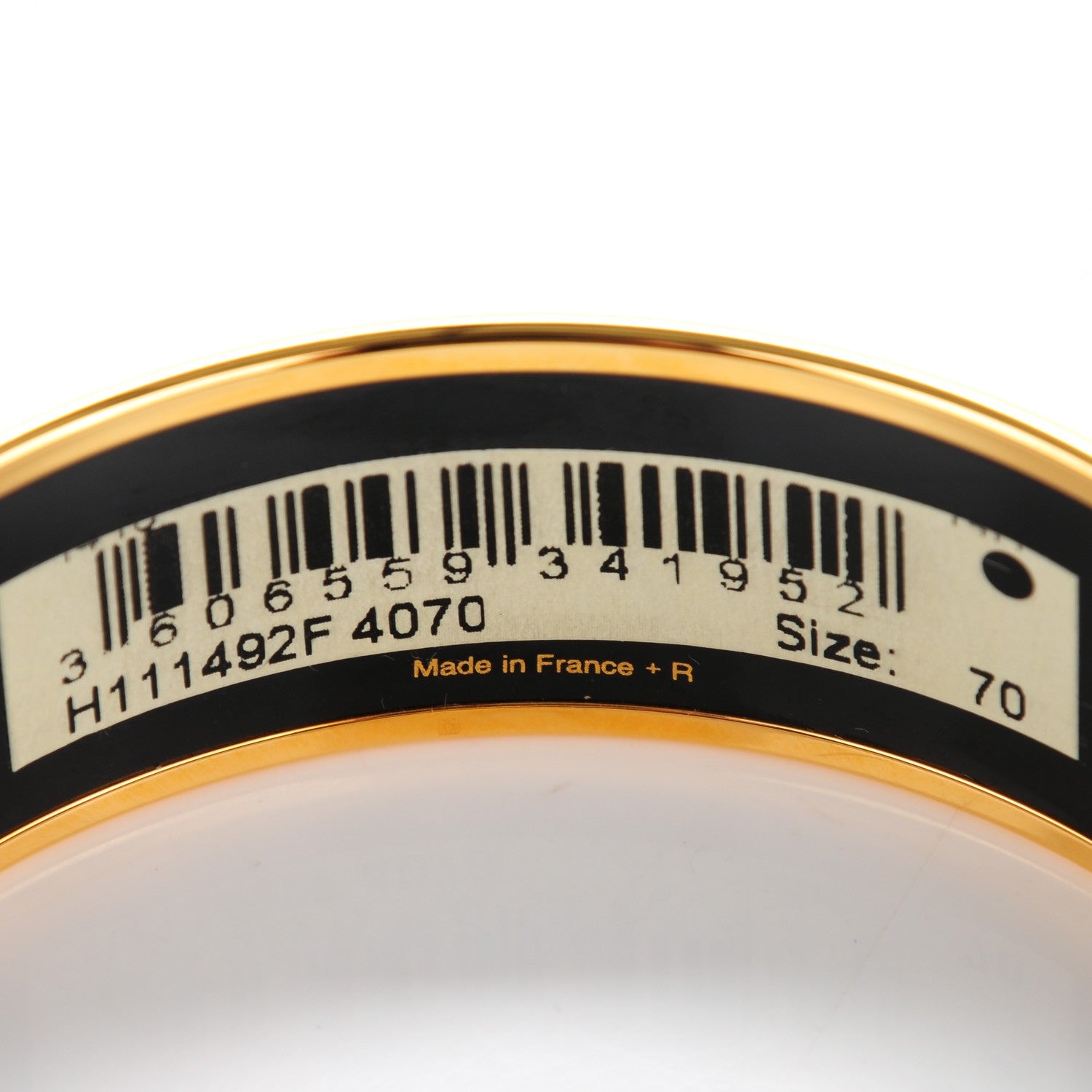 Hermes Enamel Printed Wide Coup De Fouet Bracelet 70 5 of 5
