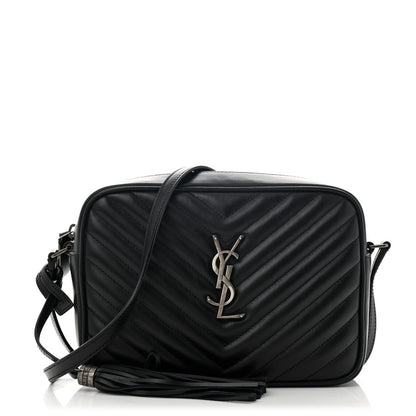 Saint Laurent Calfskin Matelasse Monogram Lou Camera Bag Black 1 of 11