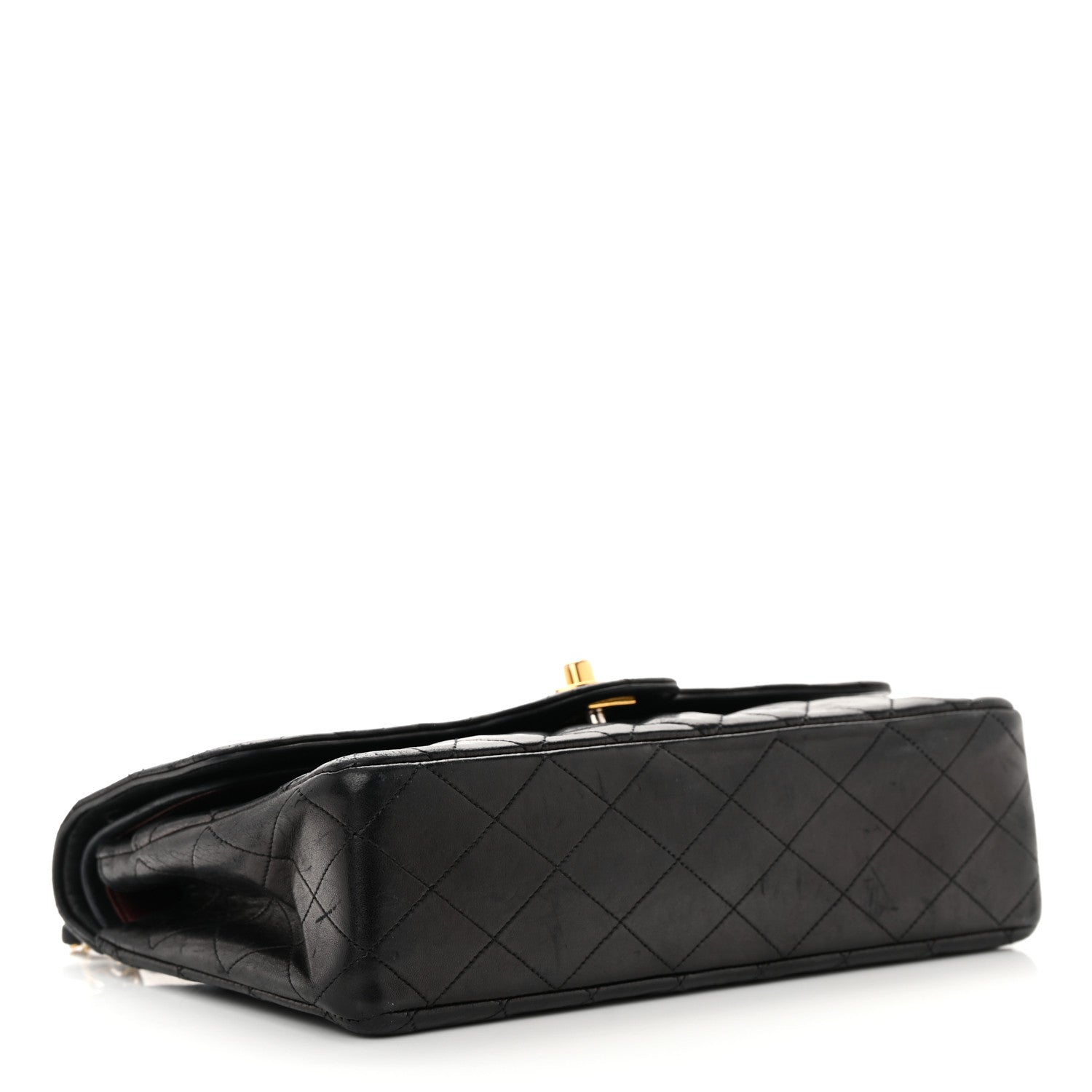 Chanel Lambskin Quilted Medium Double Flap Black 4 of 25
