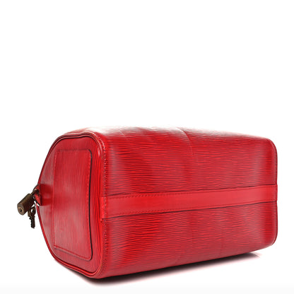 Louis Vuitton Epi Speedy 25 Rouge 4 of 12