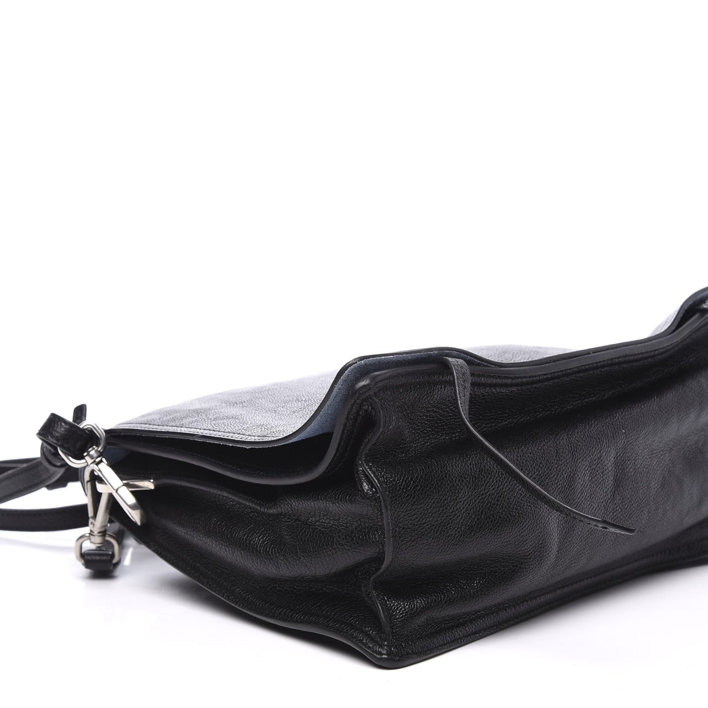 Glace Calf Etiquette Flap Black Astrale