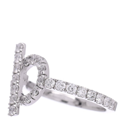 Hermes 18K White Gold Diamond Finesse Ring 50 5.25 4 of 6