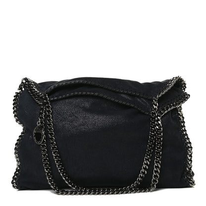 Stella McCartney Metallic Shaggy Deer Small Falabella Tote Navy 1 of 13