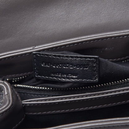 Saint Laurent Calfskin Y Quilted Monogram Toy Loulou Crossbody Bag Asphalt 7 of 8
