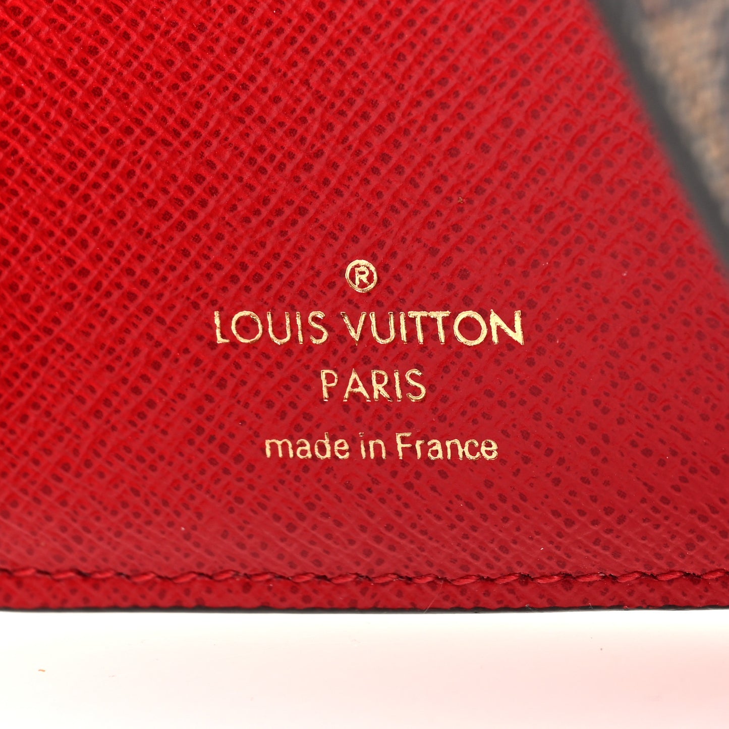 Damier Ebene Victorine Wallet Red