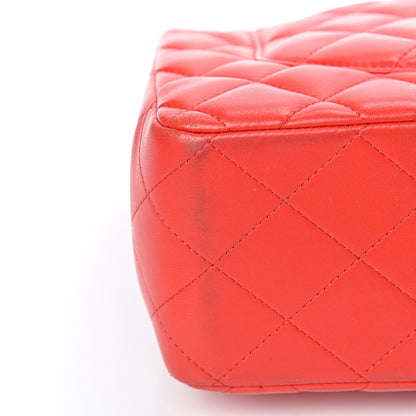 Chanel Lambskin Quilted Jumbo Double Flap Red 12 of 15