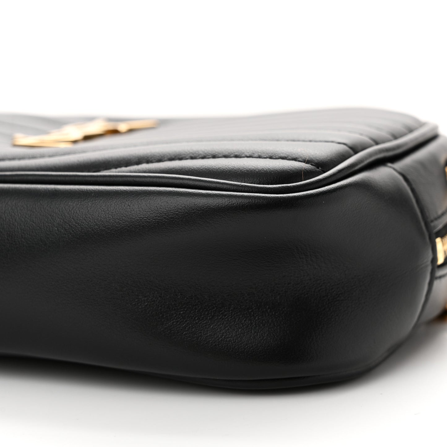 Calfskin Matelasse Monogram Mini Lou Camera Bag Black