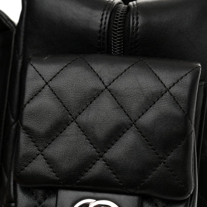 Chanel Calfskin Quilted Large Cambon Multipocket Reporter Black 11 of 12