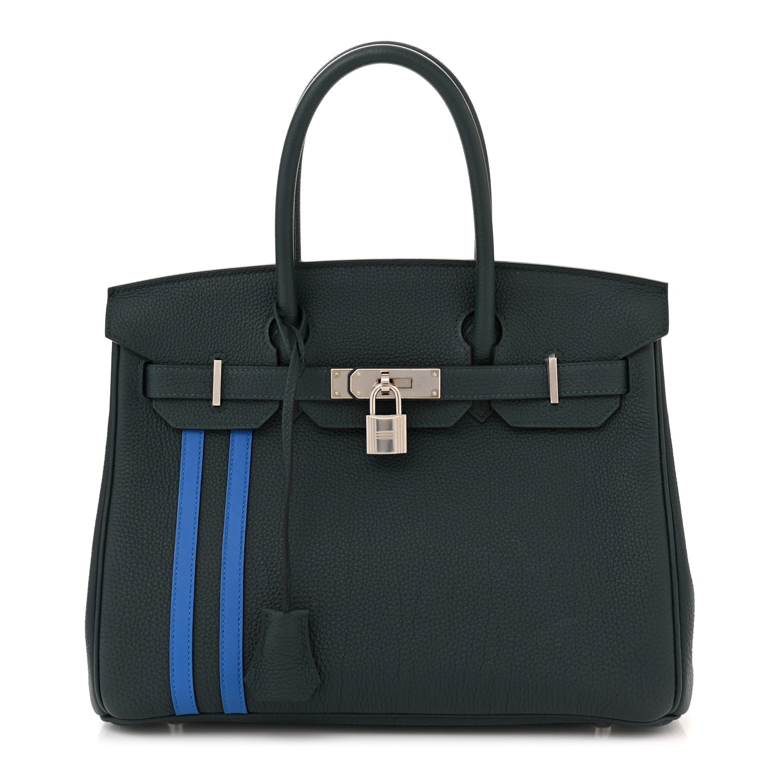 Hermes Togo Swift Officier Birkin 30 Vert Cypress Bleu Zellige 1 of 11