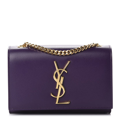 Saint Laurent Grain De Poudre Small Monogram Kate Satchel Lilac 1 of 10