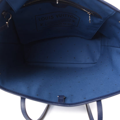 Louis Vuitton Monogram Escale Neverfull MM Blue 6 of 10