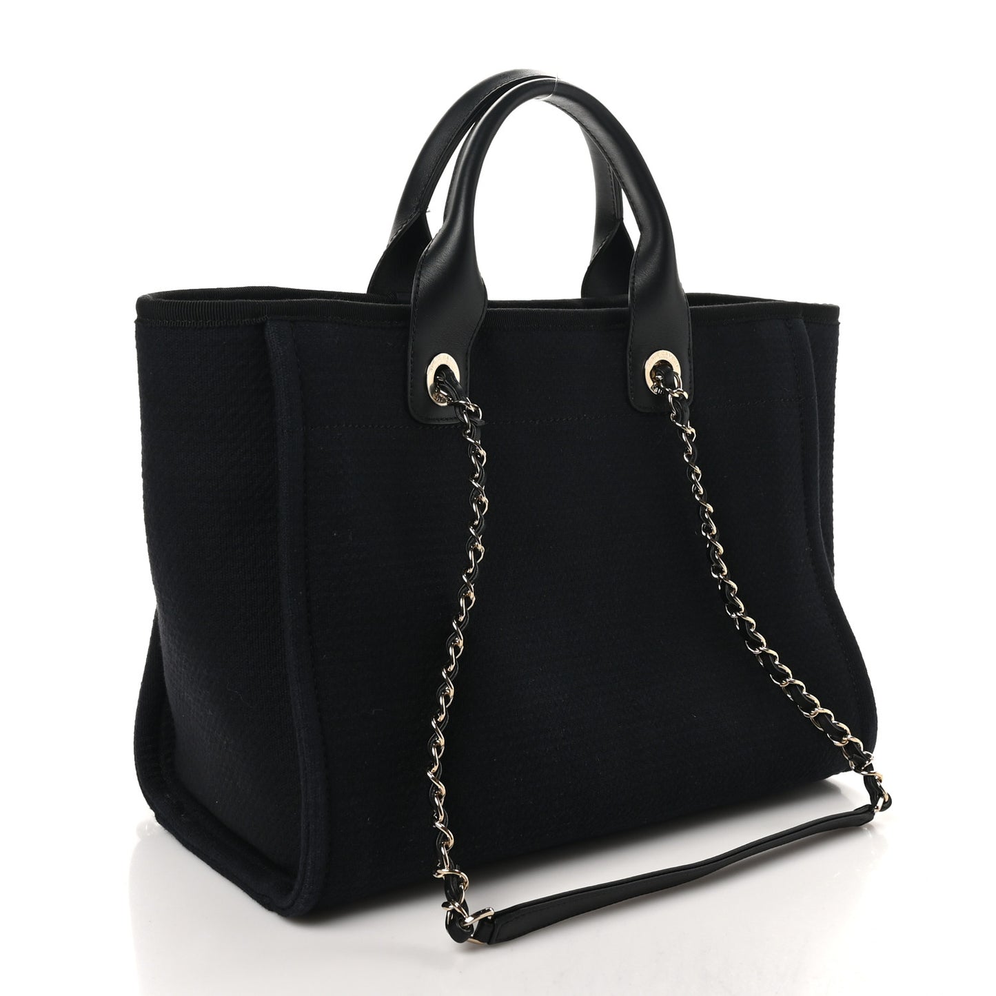 Mixed Fibers Medium Deauville Tote Black