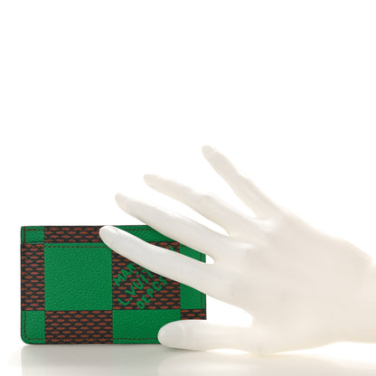 Louis Vuitton Damier Pop Porte Cartes Simple Green 2 of 8