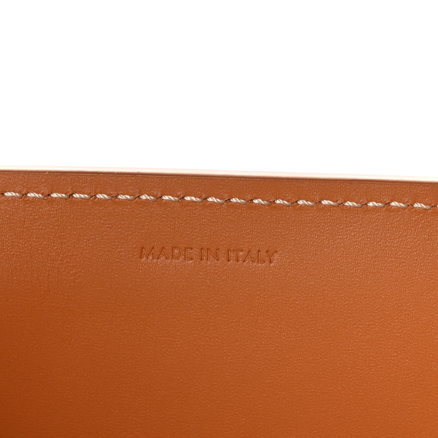 Celine Canvas Calfskin Logo Print Small Vertical Cabas Natural Tan 6 of 10