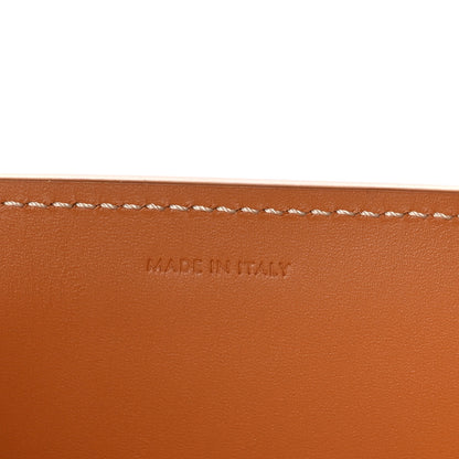 Celine Canvas Calfskin Logo Print Small Vertical Cabas Natural Tan 6 of 10