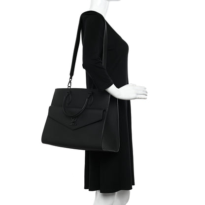 Louis Vuitton Soft Calfskin Lockme Tote MM Black 1 of 11