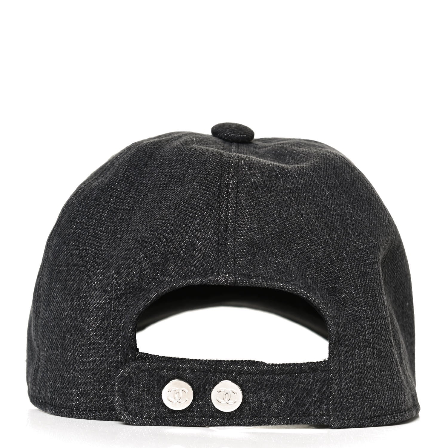 Chanel Cotton Sequin CC Cap Hat Black 5 of 8
