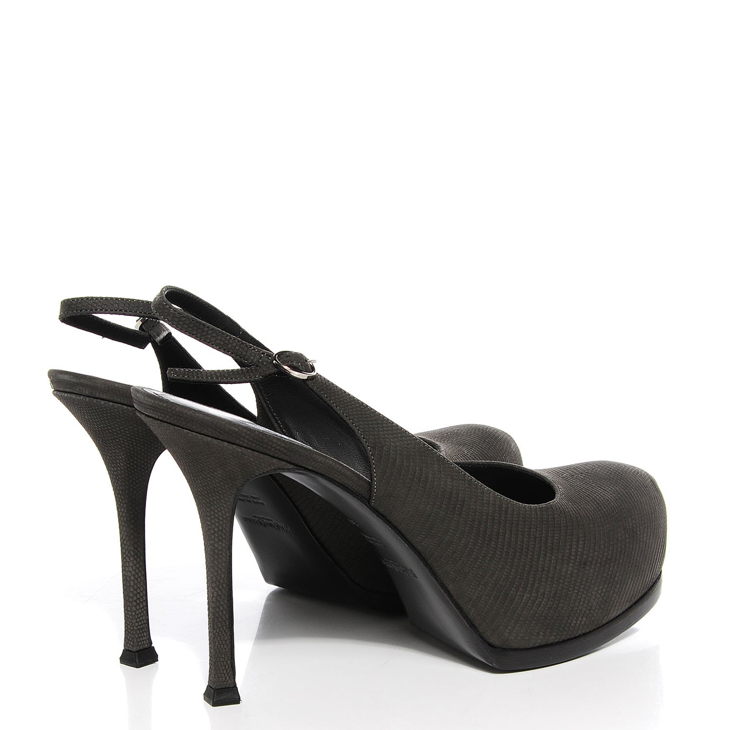 Suede Tribtoo 80 Slingback Pumps 39 Anthracite