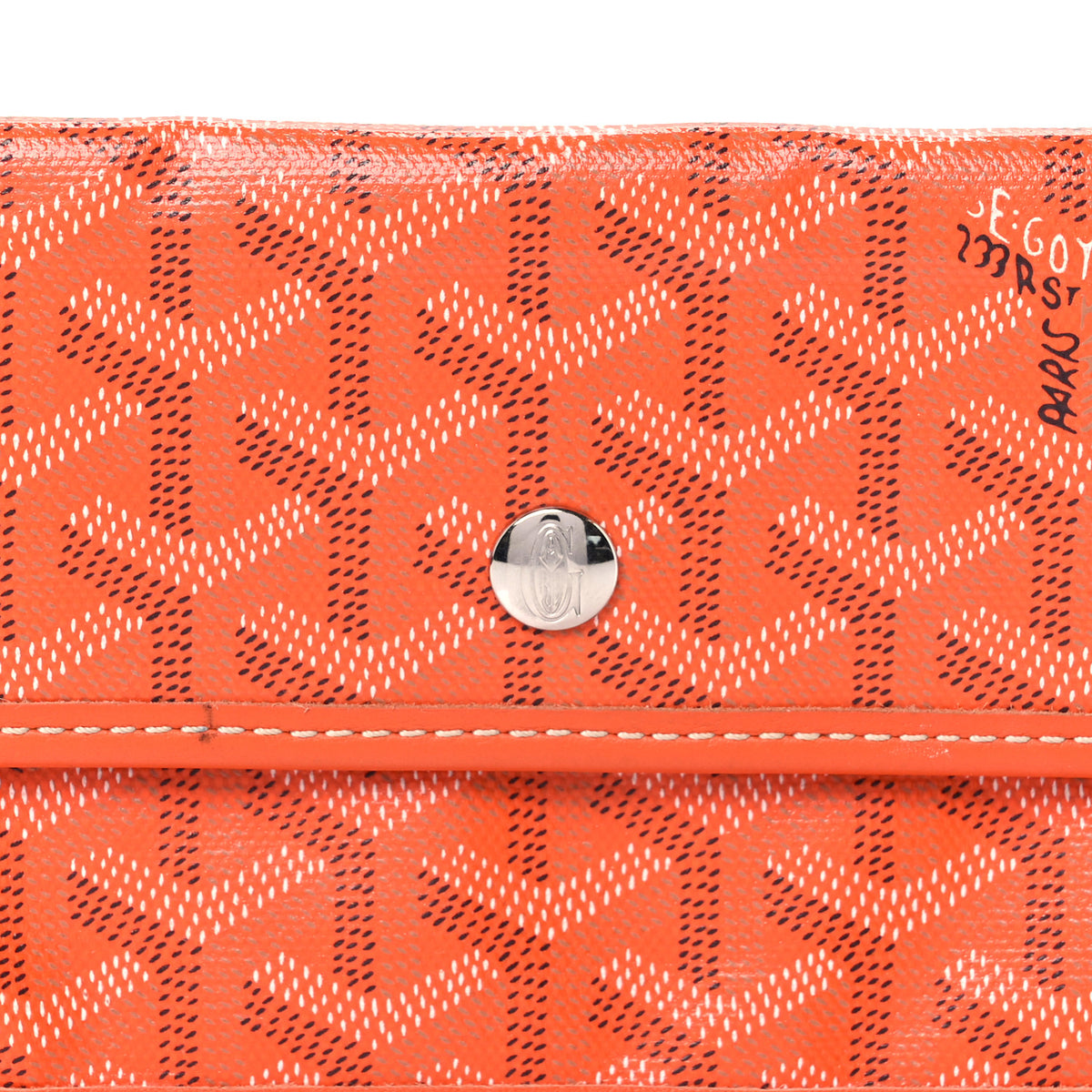 Goyardine Pouch Orange