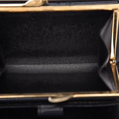 Louis Vuitton Epi French Purse Wallet Black 6 of 11