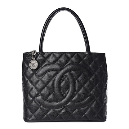 Chanel Caviar Quilted Medallion Tote Black 1 of 11