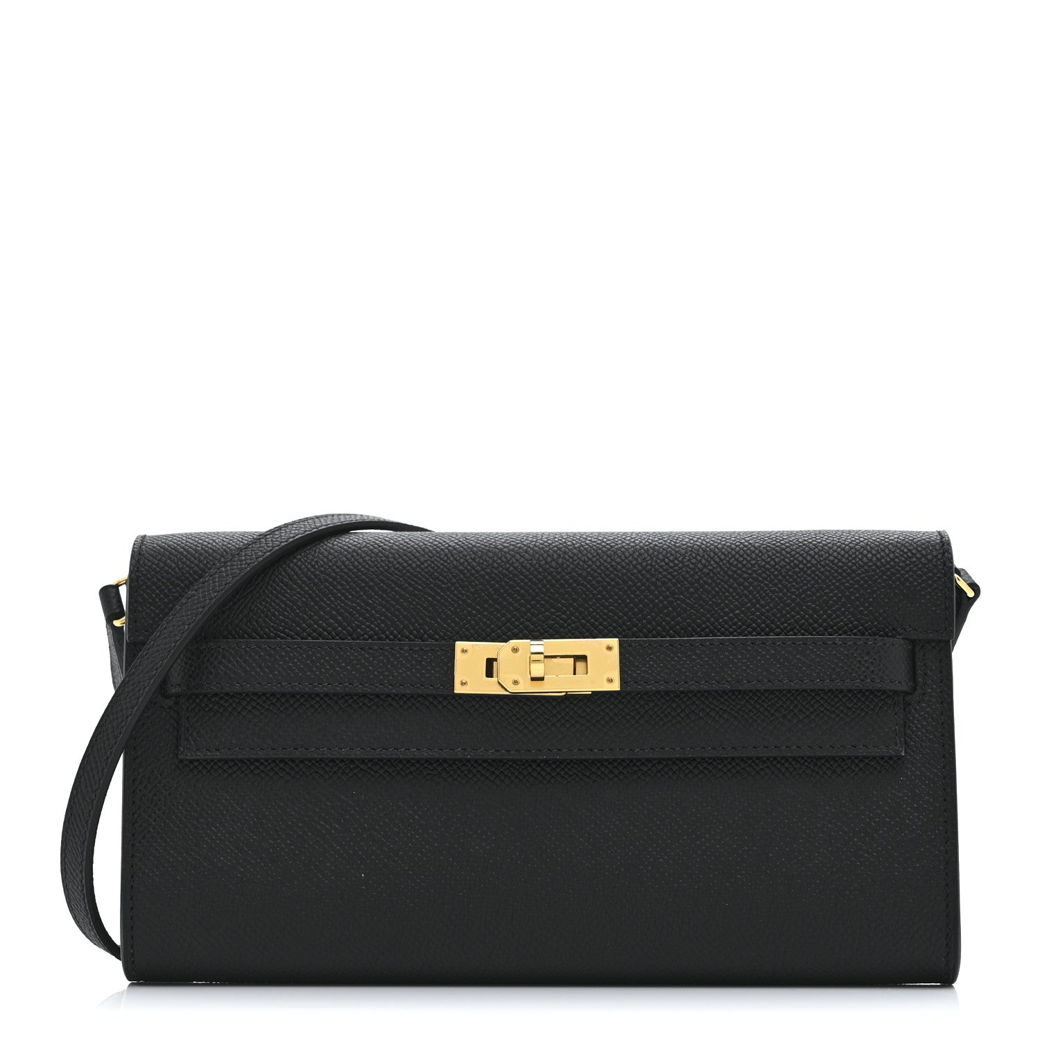 Hermes Epsom Kelly Wallet To Go Black 1 of 12
