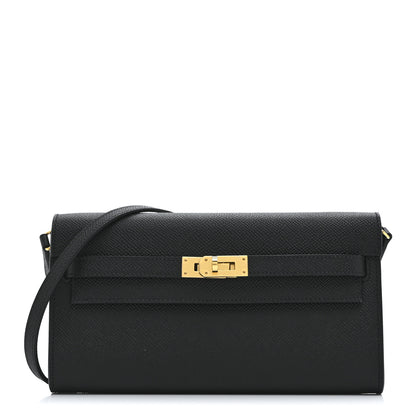 Hermes Epsom Kelly Wallet To Go Black 1 of 12