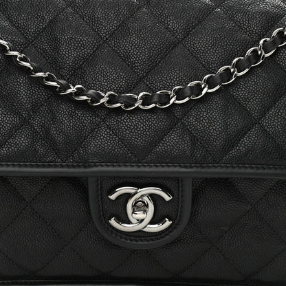 Chanel Caviar Quilted Medium French Riviera Flap Black 8 of 12
