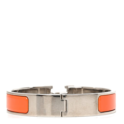Hermes Enamel Narrow Clic Clac H Bracelet PM Orange 3 of 4
