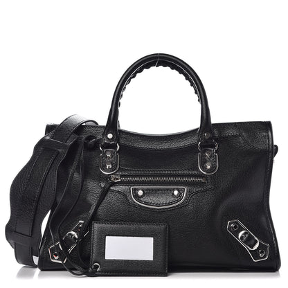 Balenciaga Chevre Silver Metallic Edge Hardware S City Black 1 of 8