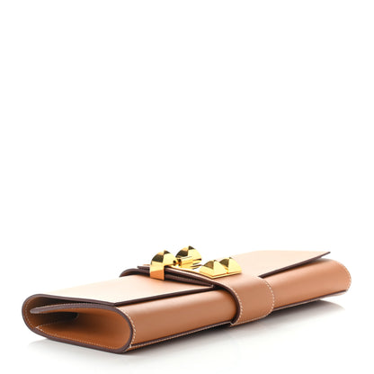 Hermes Vache Natural Medor 29 Clutch 3 of 6