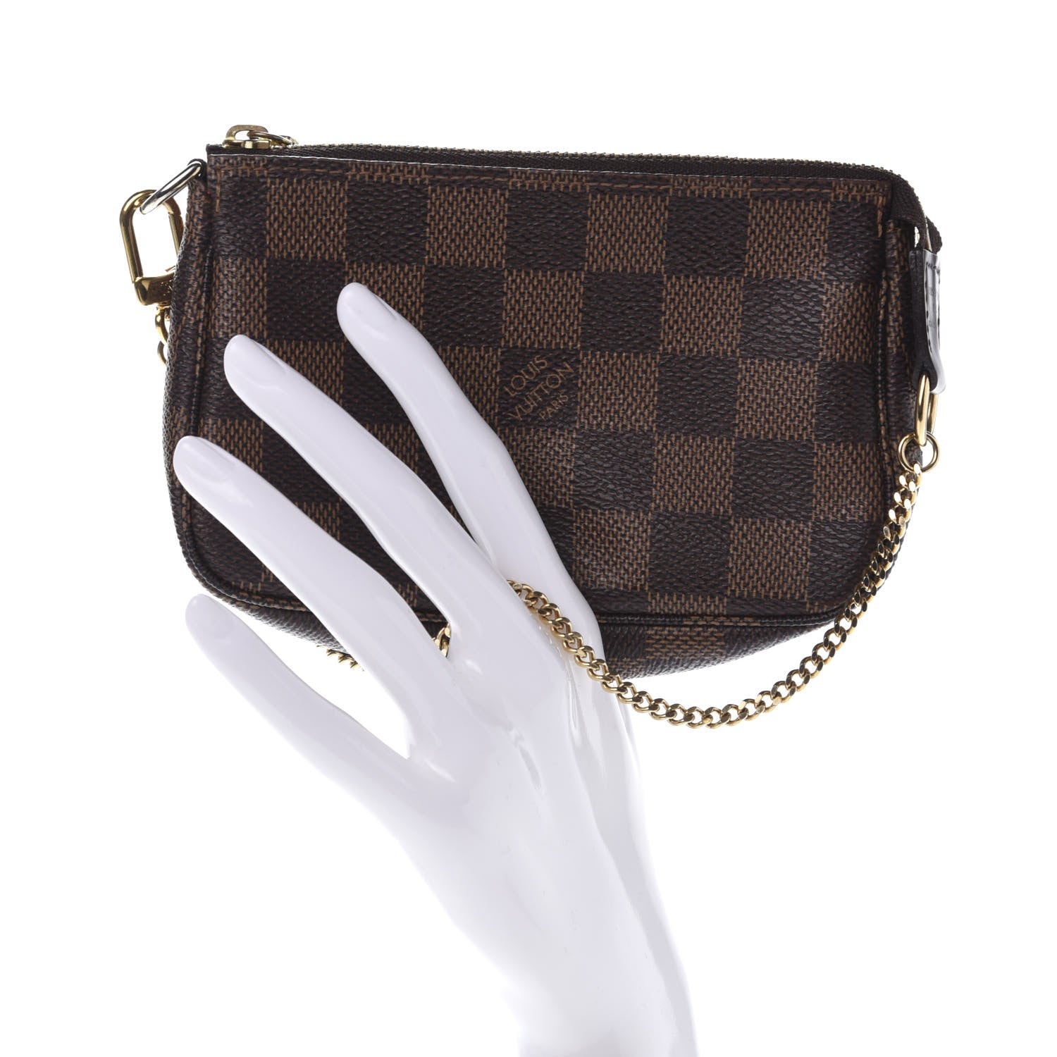 Louis Vuitton Damier Ebene Mini Pochette Accessories 2 of 9