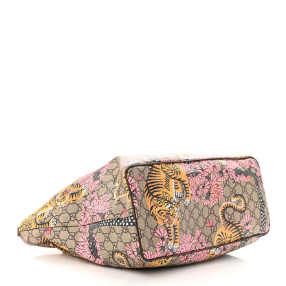 Gucci Soft GG Supreme Monogram Bengal Medium Crossbody Tote Beige Pink 4 of 20