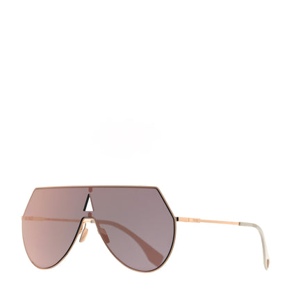 Fendi Metal Mirrored Eyeline Sunglasses FF 0193/S Matte Gold 1 of 7