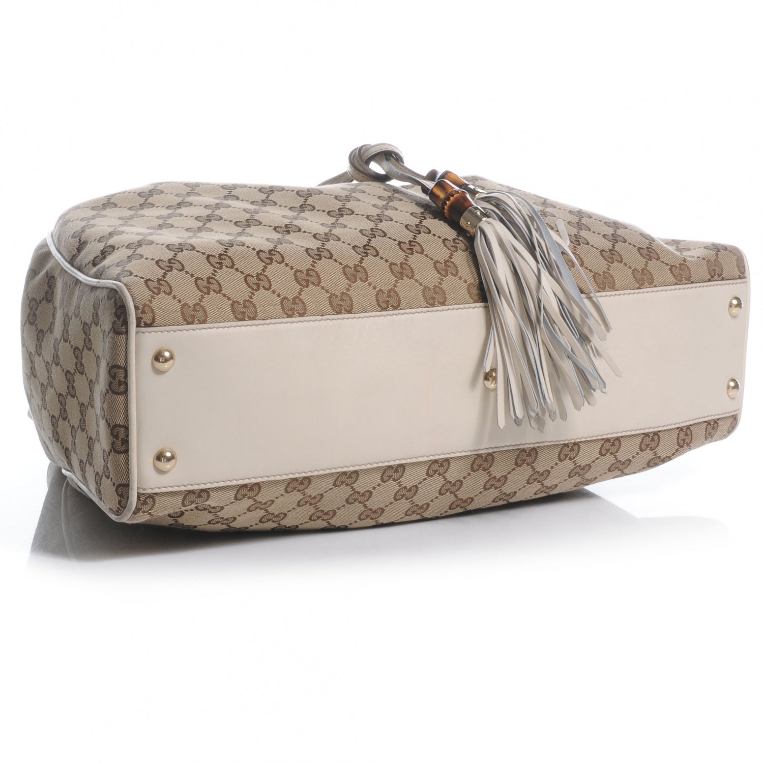 Gucci Monogram Peggy Braided Tote Ivory 4 of 8