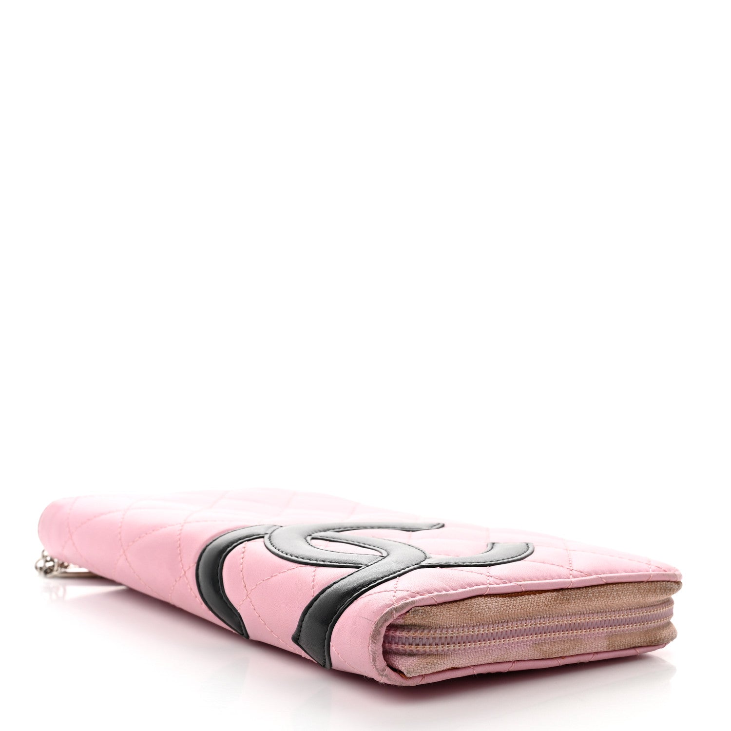 Chanel Calfskin Cambon Zip Around Organizer Wallet Pink 4 of 11