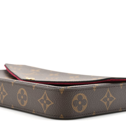 Louis Vuitton Monogram Pochette Felicie Chain Wallet Fuchsia 11 of 15