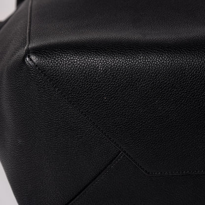 Celine Soft Grained Calfskin Small Belt Cabas Phantom Black 12 of 17