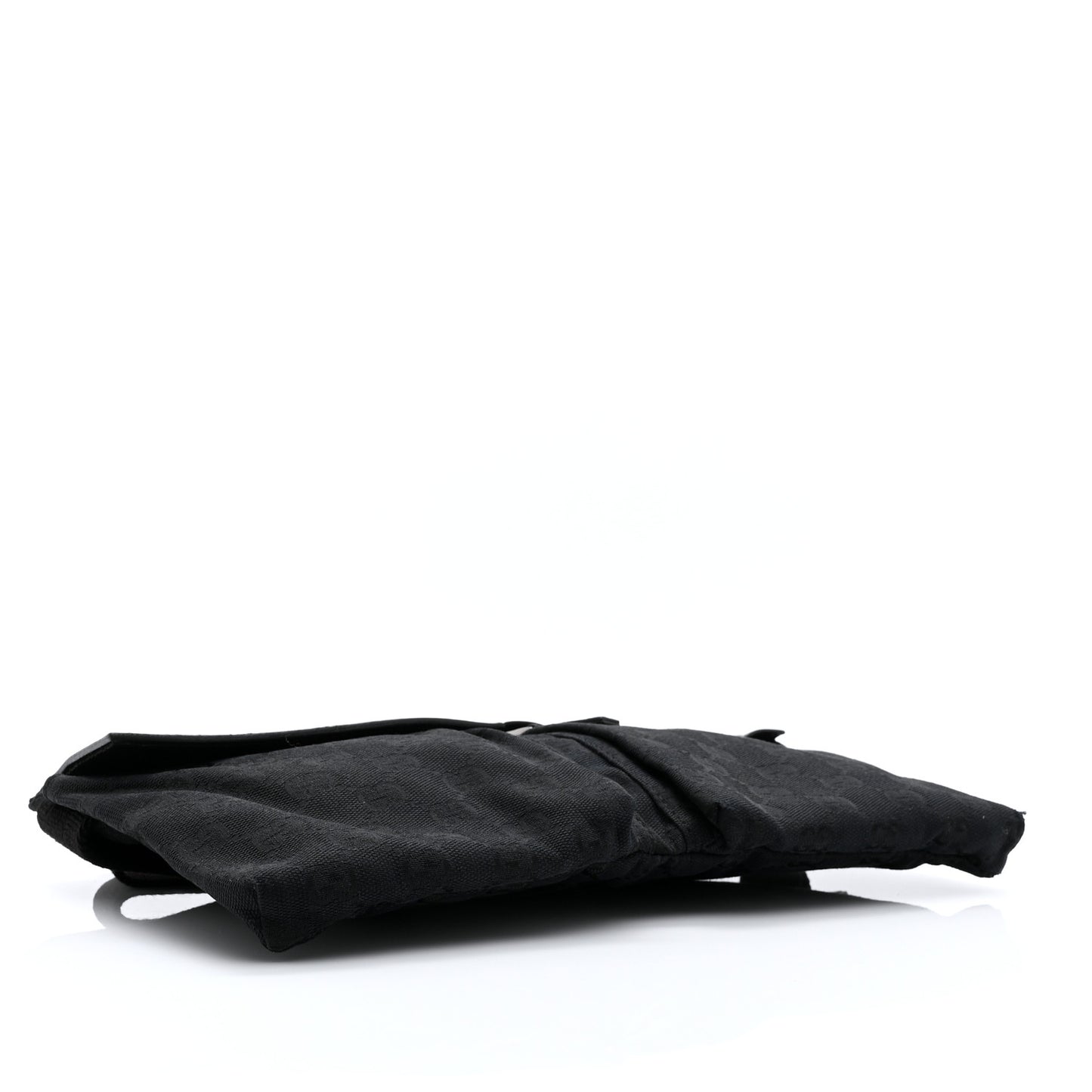 GG Monogram Double Pocket Belt Bag Black